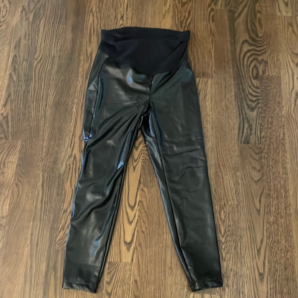 Gap Maternity Faux Leather Leggings